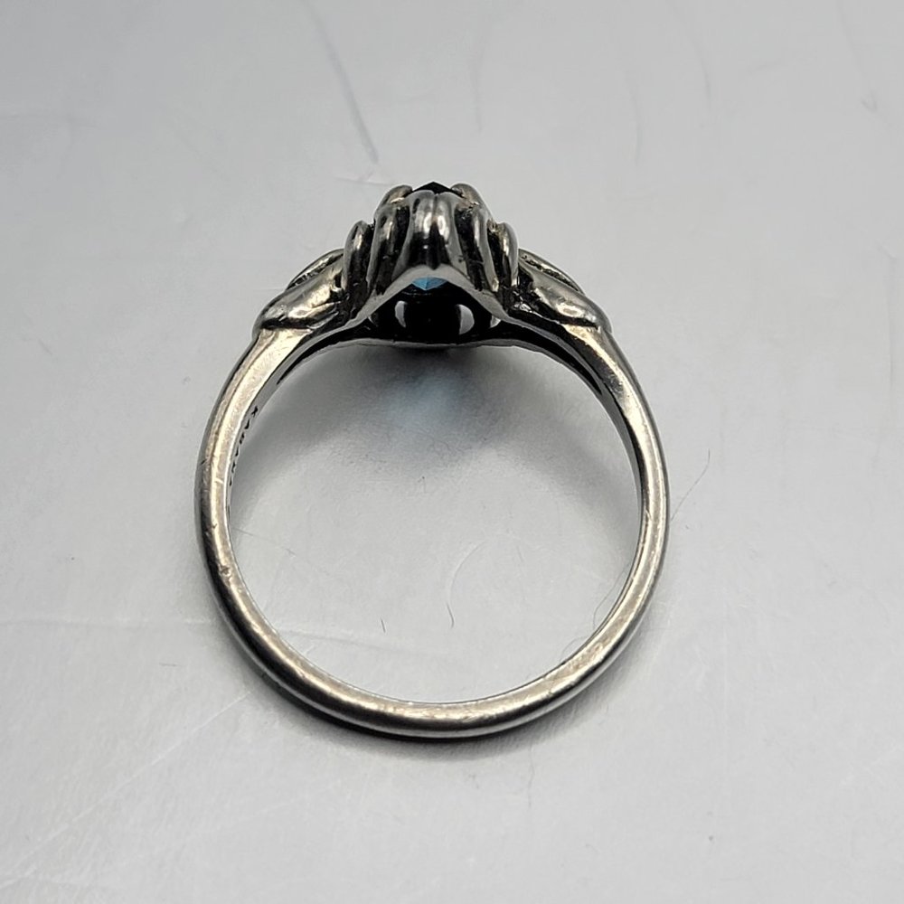 Kabana Sterling Silver Blue Topaz Ring - Picture 5 of 8